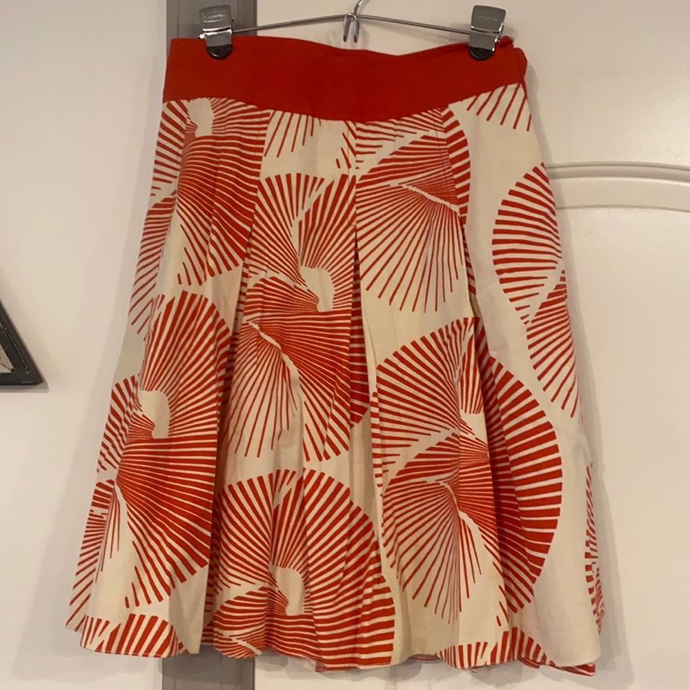Diane Von Furstenberg, red/ivory  wrap skirt